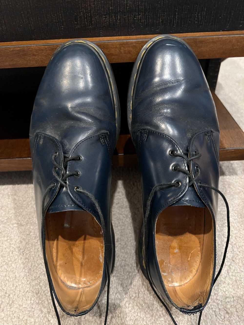Dr Martens 1461 mens size 11 Blue 3 Eye lace-up Oxford shoes
